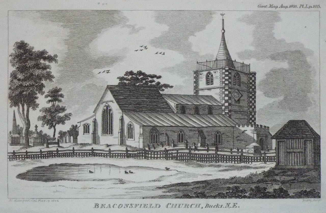 Print - Beaconsfield Church, Bucks.N.E. - Cary